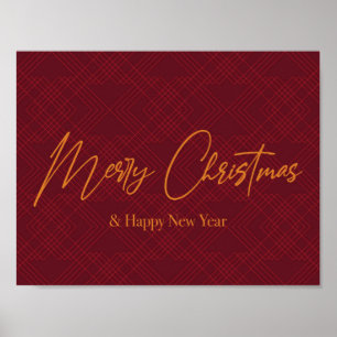 Elegant, simple, cool design of Merry Christmas Poster
