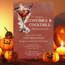 Elegant Simple Costumes Cocktails Halloween Party