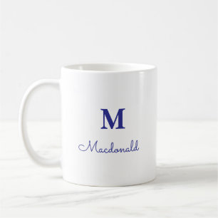 Elegant Simple Custom Monogram  Coffee Mug