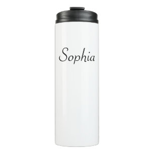 Elegant Simple Custom Name  Thermal Tumbler