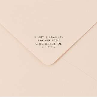Elegant Simple Custom Wedding Return Address Self-inking Stamp