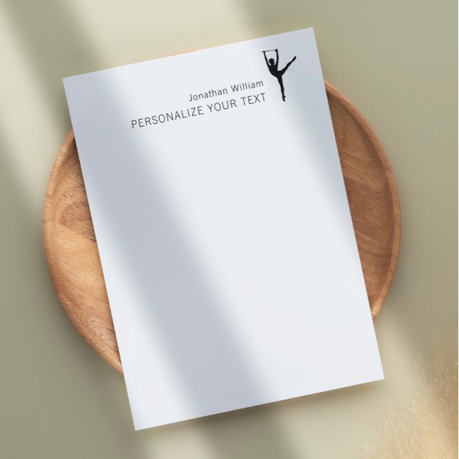   Elegant Simple Dancer Retro Personal Stationery Custom Letterhead (Creator Uploaded)