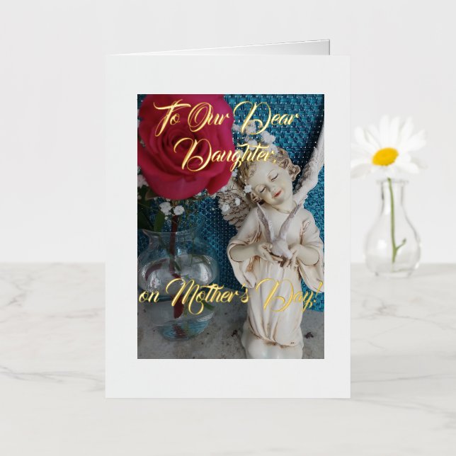 Elegant & Simple, Daughter, Mother's Day Card (Small Flower)