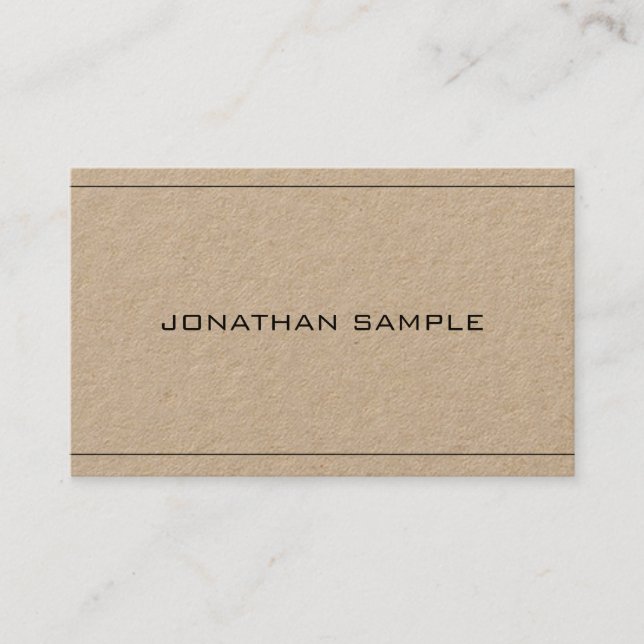 Elegant Simple Design Professional Luxury Modern Business Card (Front)