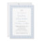 Elegant Simple Dusty Blue Boys Baby Shower