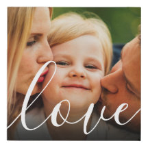 Elegant Simple Family Photo Love Script
