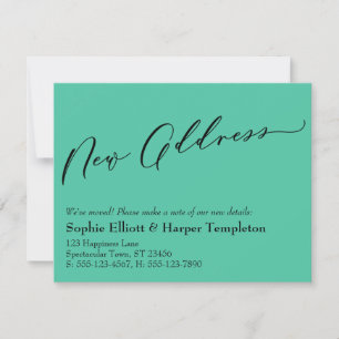 Elegant, Simple Green New Address Announcement
