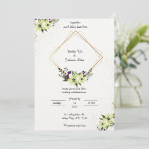 Elegant simple invitation