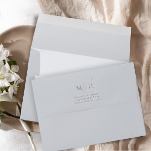 Elegant Simple Light Blue Ampersand  Envelope