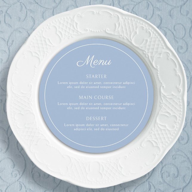 Elegant Simple Light Blue Round Menu (Creator Uploaded)