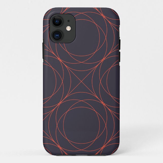 Elegant, simple, lively, modern line pattern art Case-Mate iPhone case (Back)