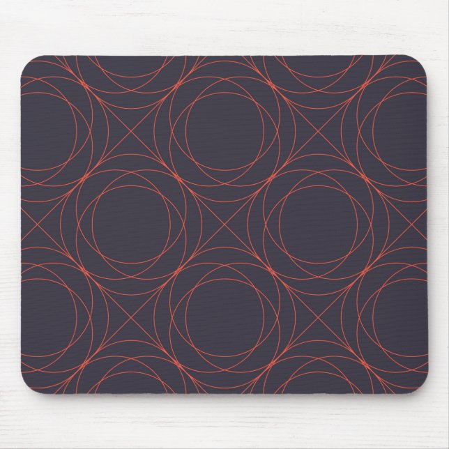 Elegant, simple, lively, modern line pattern art mouse mat (Front)