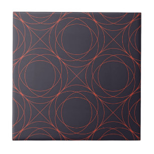 Elegant, simple, lively, modern line pattern art tile
