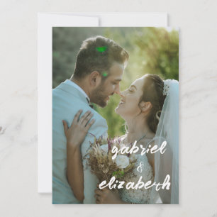 elegant & simple luxurious blue wedding invitation