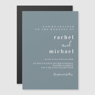 Elegant simple magnetic invitation
