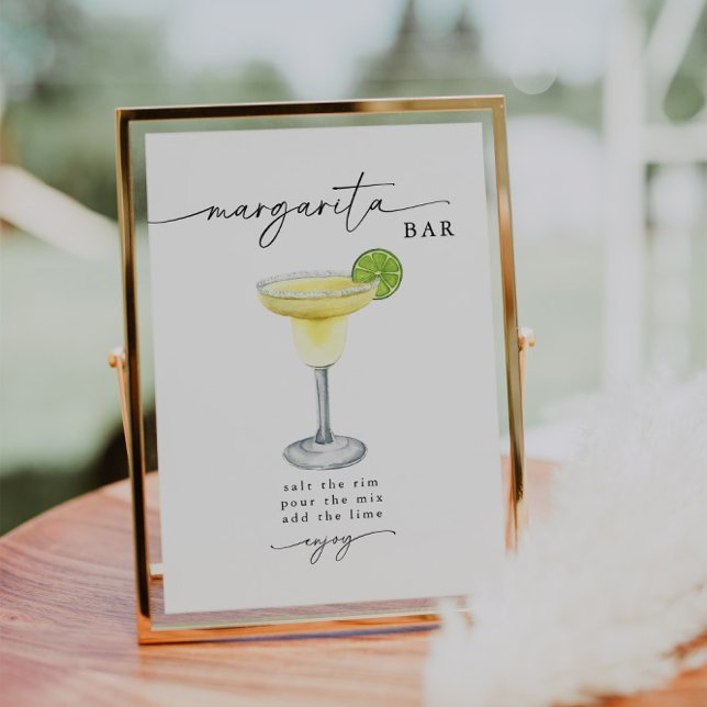 Elegant Simple Margarita Bar Sign (Creator Uploaded)