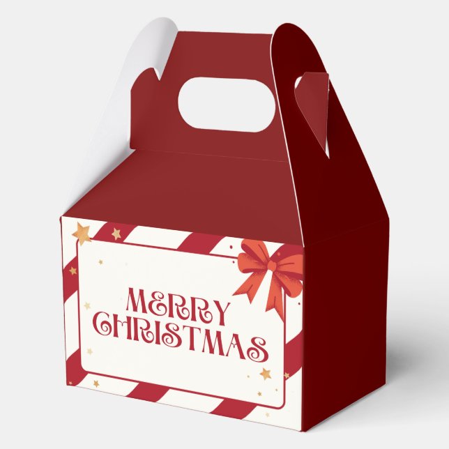 Elegant, simple merry christmas gift box,for kids, favour box (Back)