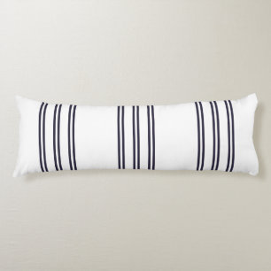 ELEGANT SIMPLE MINIMALIST AEGEAN STRIPE NAVY BODY CUSHION