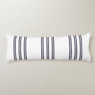 ELEGANT SIMPLE MINIMALIST AEGEAN STRIPE NAVY BODY CUSHION