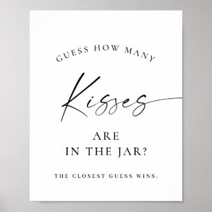 Elegant Simple Minimalist Bridal Shower Sign