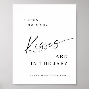 Elegant Simple Minimalist Bridal Shower Sign