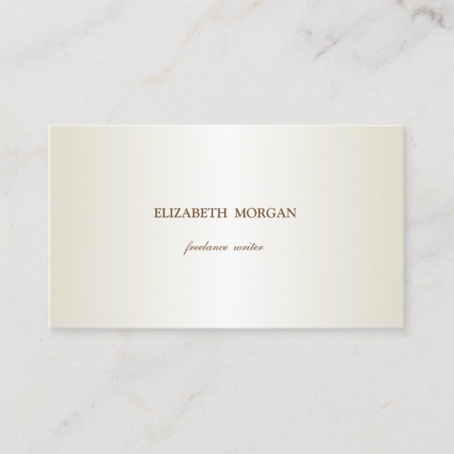 Elegant Simple, Minimalist Business Card (Front)