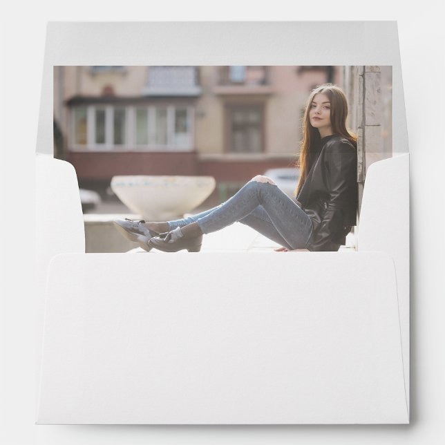 Elegant Simple Minimalist Graduation Photo Envelope (Elegant Simple Minimalist Graduation Photo Envelope by Painted Paperie
)