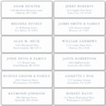 Elegant Simple Minimalist Modern Address Label<br><div class="desc">Easy to personalise,  names and addresses / individual wedding shipping address label stickers for guests.</div>