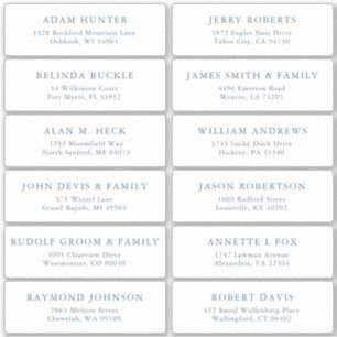 Elegant Simple Minimalist Modern Address Label