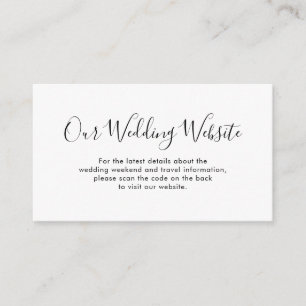 Elegant Simple Minimalist Modern Website Details Enclosure Card