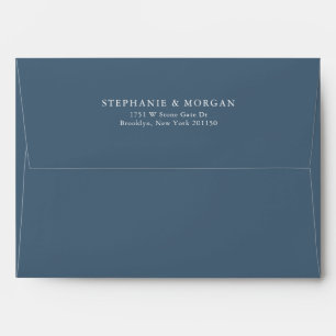 Elegant Simple Minimalist Modern Wedding  Envelope