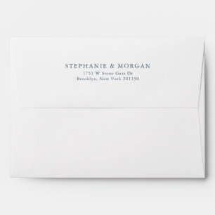 Elegant Simple Minimalist Modern Wedding  Envelope