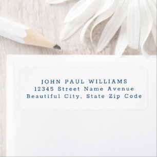 Elegant Simple Minimalist Professional Navy Blue