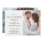 Elegant  Simple Modern 2 Photo Engagement Party