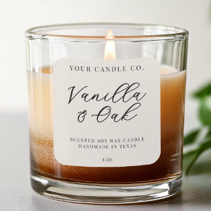 Elegant Simple Modern Candle Label