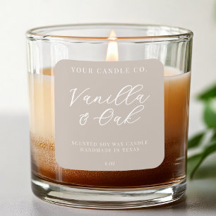 Elegant Simple Modern Candle Label