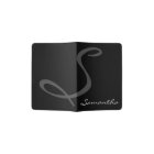 elegant simple modern chic trendy monogram black