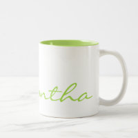 elegant simple modern chic trendy monogram green