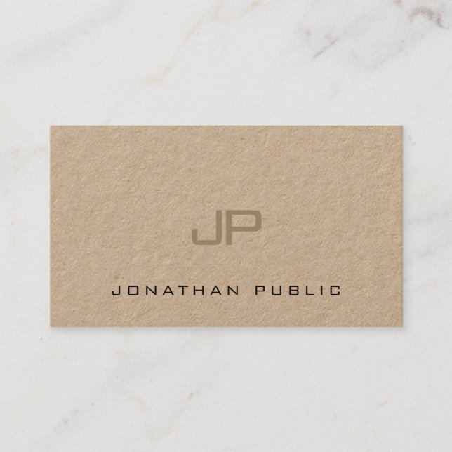 Elegant Simple Modern Design Artistic Plain Luxury Business Card (Front)