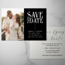 Elegant Simple Modern Minimal Script Photo Black