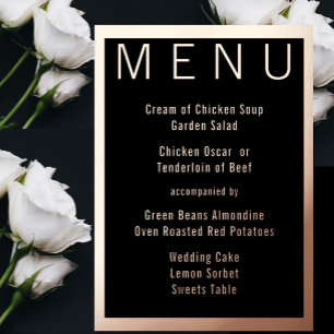 Elegant Simple Modern Minimalist Gold Wedding