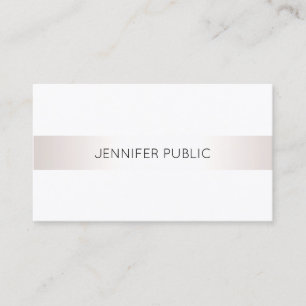 Elegant Simple Modern Professional Plain Luxury Business Card