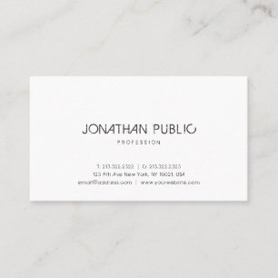 Elegant Simple Modern Professional Template Cool Business Card