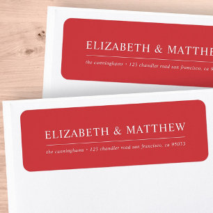 Elegant Simple Modern Return Address