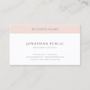 Elegant Simple Modern Template Trendy Professional Business Card