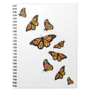 Elegant simple monarch butterfly notebook