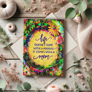 Elegant Simple Mum Funny Quote Mother’s Day Card