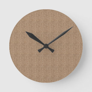 Elegant simple natural bamboo fiber Round Clock