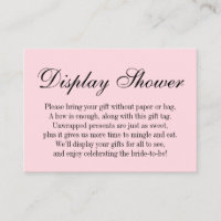 Elegant, Simple No Wrap Bridal Shower, Pink