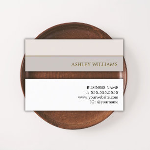 Elegant Simple Pastel Consultant Mini Business Card